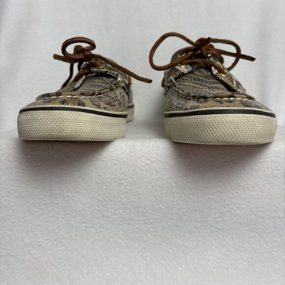Sperry Top Sider Bahama Animal Print Sequined Boat Shoe Women’s Size 8.5 - Picture 8 of 9